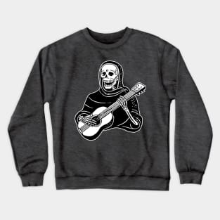 Skeleton Guitarist - Funny Musician Gift Idea Crewneck Sweatshirt